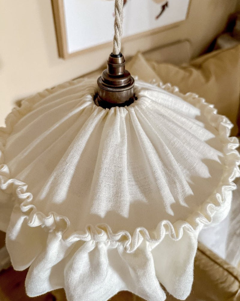 Alice petite ivory pendant light shade - Ramble Interiors