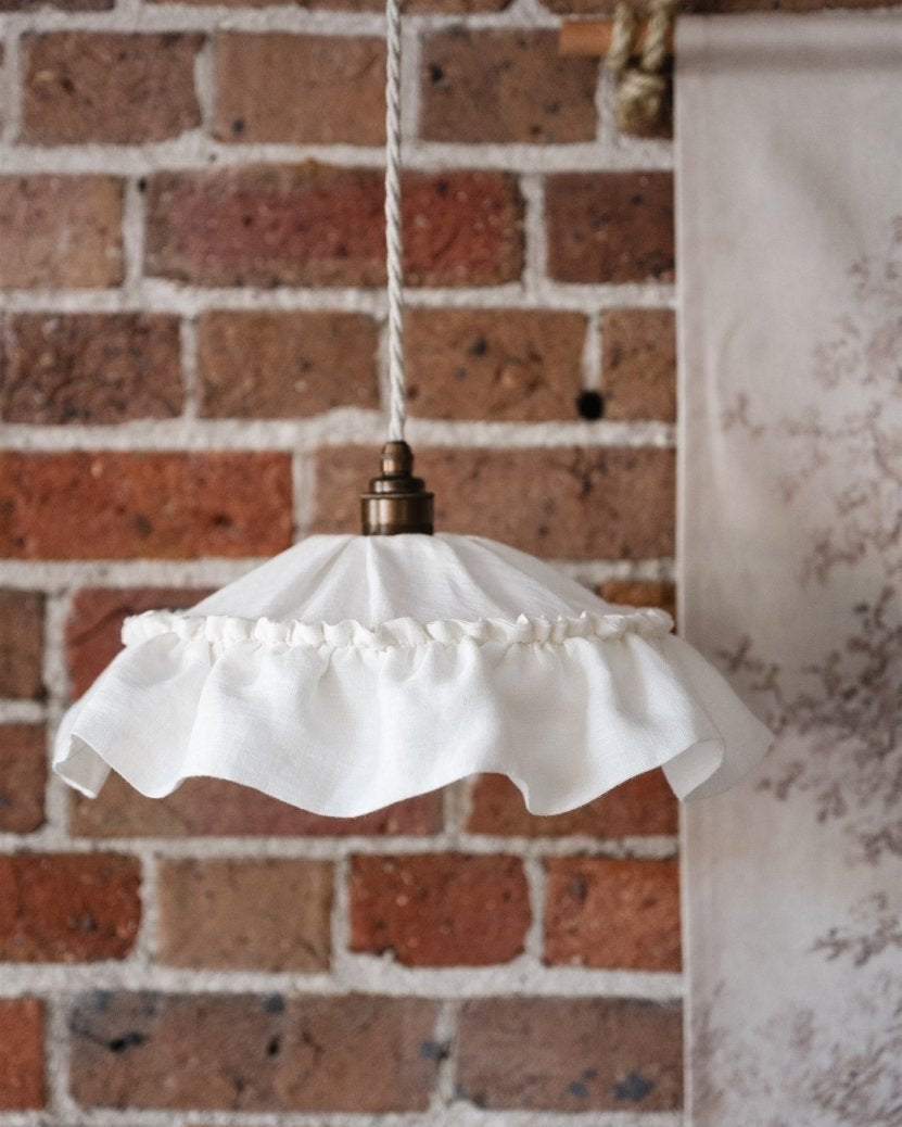 Alice petite ivory pendant light shade - Ramble Interiors