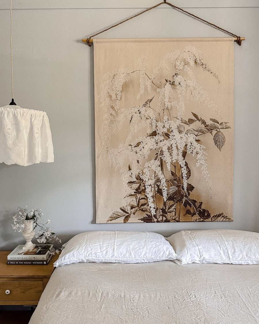 Betsy floral linen wall hanging - Ramble Interiors