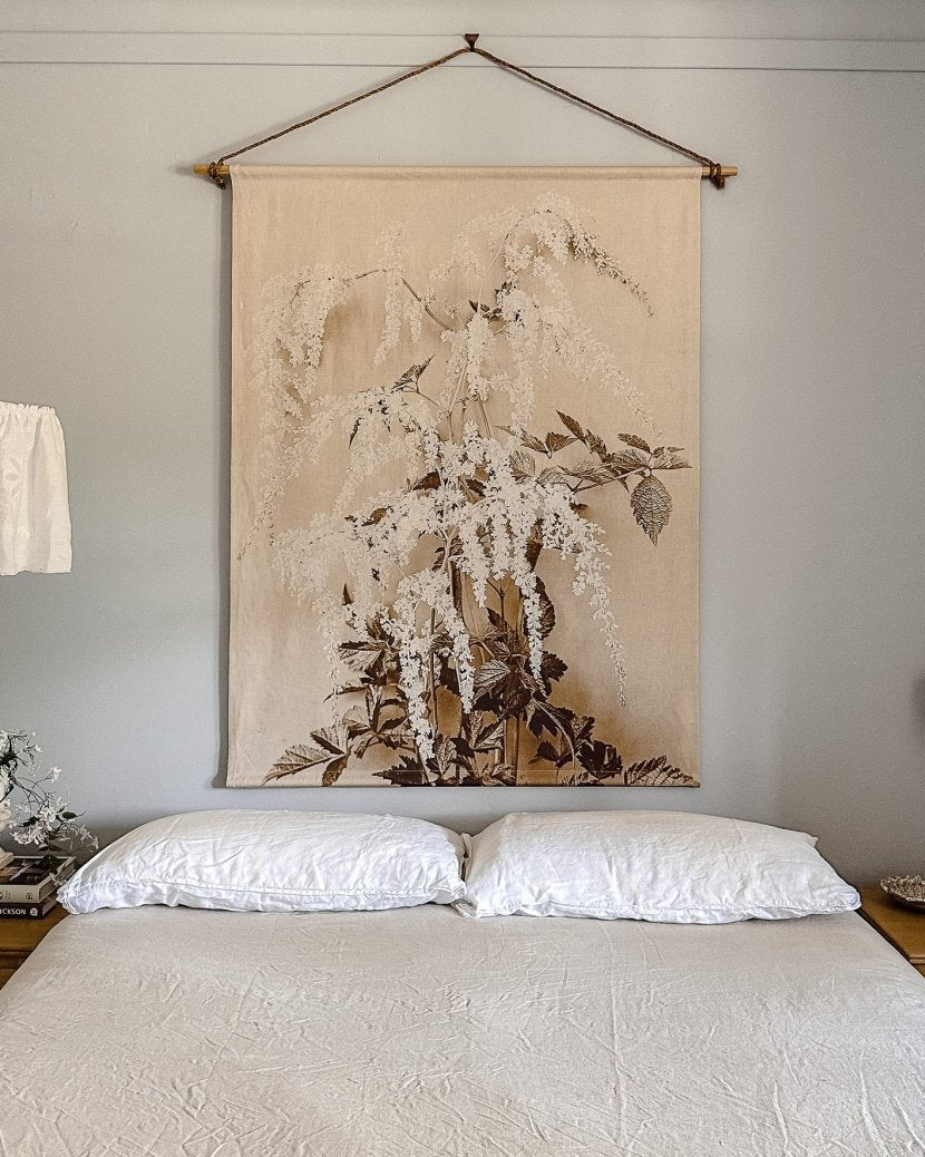 Betsy floral linen wall hanging - Ramble Interiors