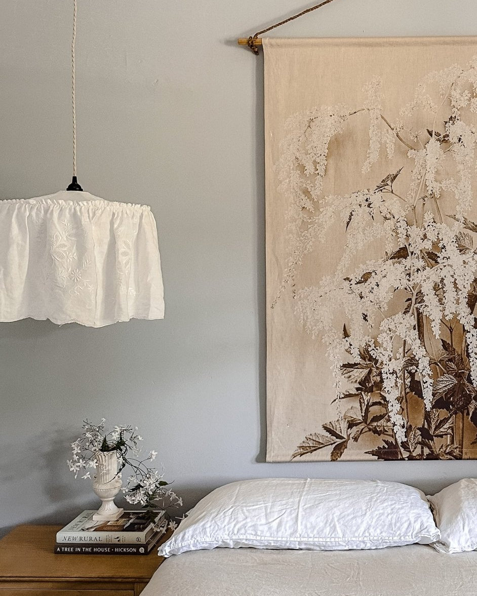 Betsy floral linen wall hanging - Ramble Interiors