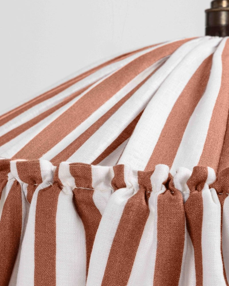 Harriet Stripe ruffle pendant light shade - Ramble Interiors
