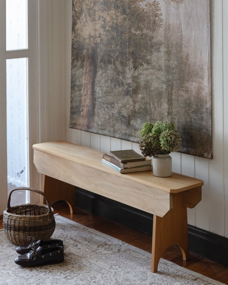 Foliage I Portrait linen wall hanging - Ramble Interiors