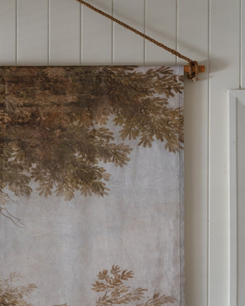 Foliage I Portrait linen wall hanging - Ramble Interiors