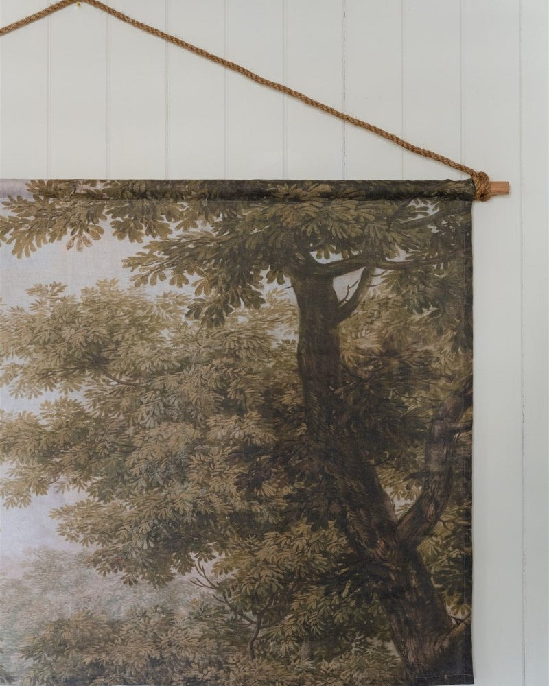Foliage III Landscape linen wall hanging - Ramble Interiors