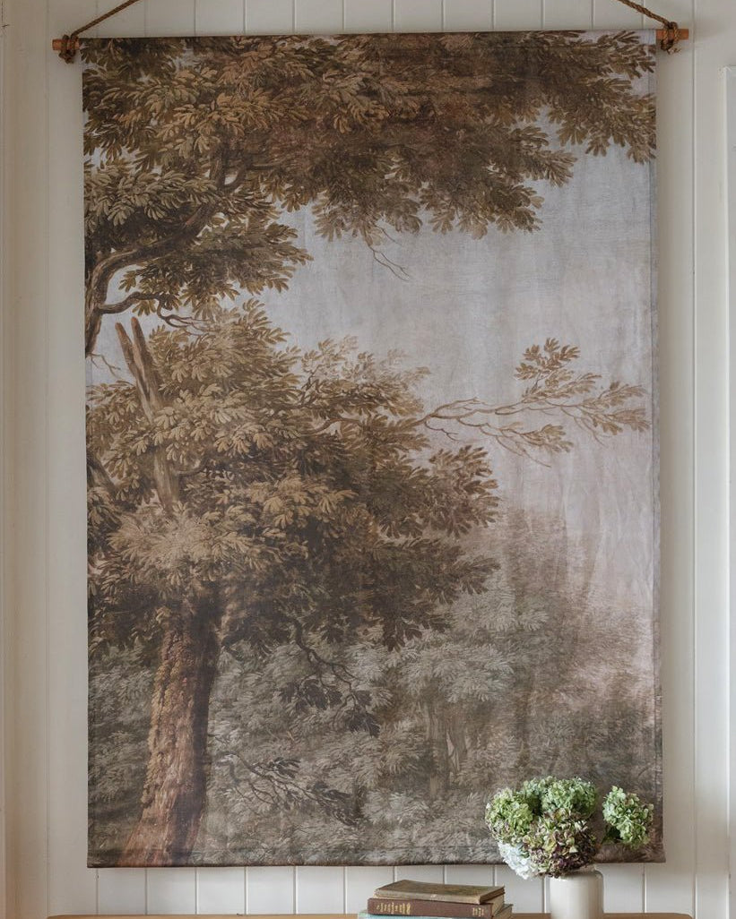 Foliage I Portrait linen wall hanging - Ramble Interiors