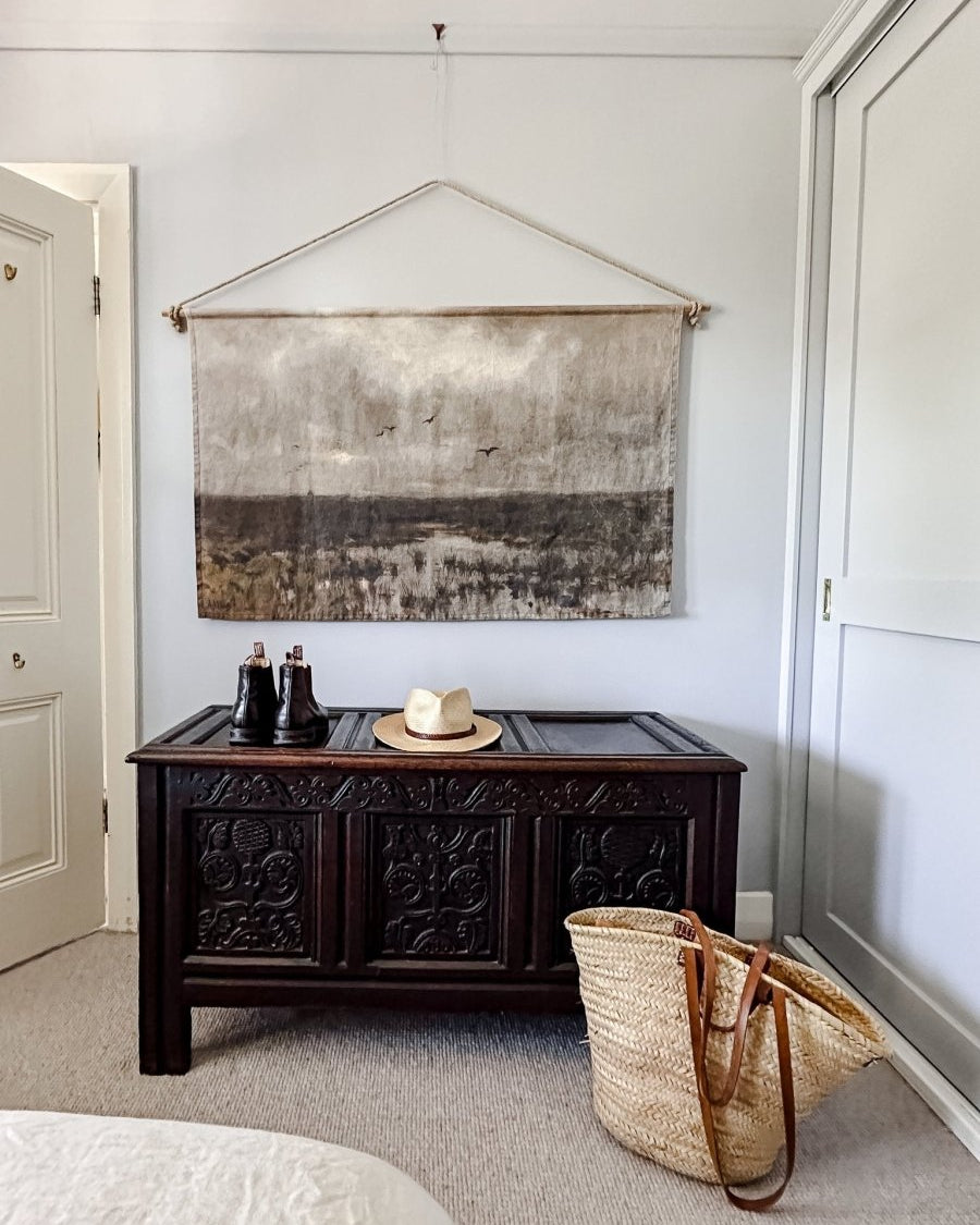 Marshes linen wall hanging - Ramble Interiors
