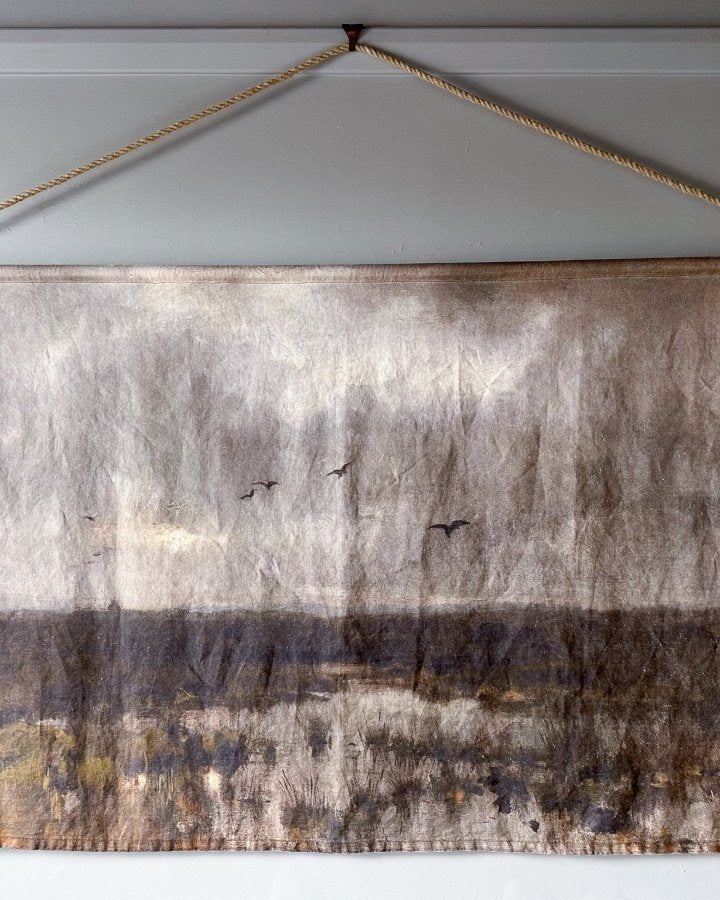 Marshes linen wall hanging - Ramble Interiors