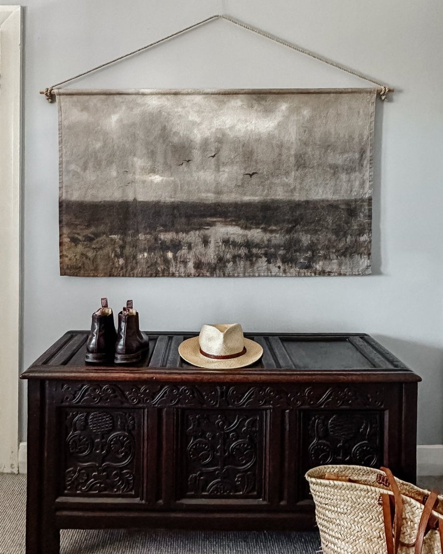 Marshes linen wall hanging - Ramble Interiors