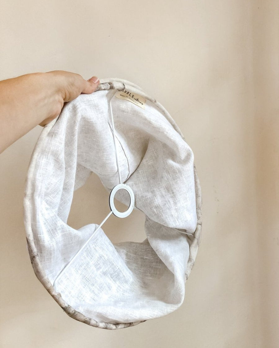 Trees linen pendant light shade II - Ramble Interiors