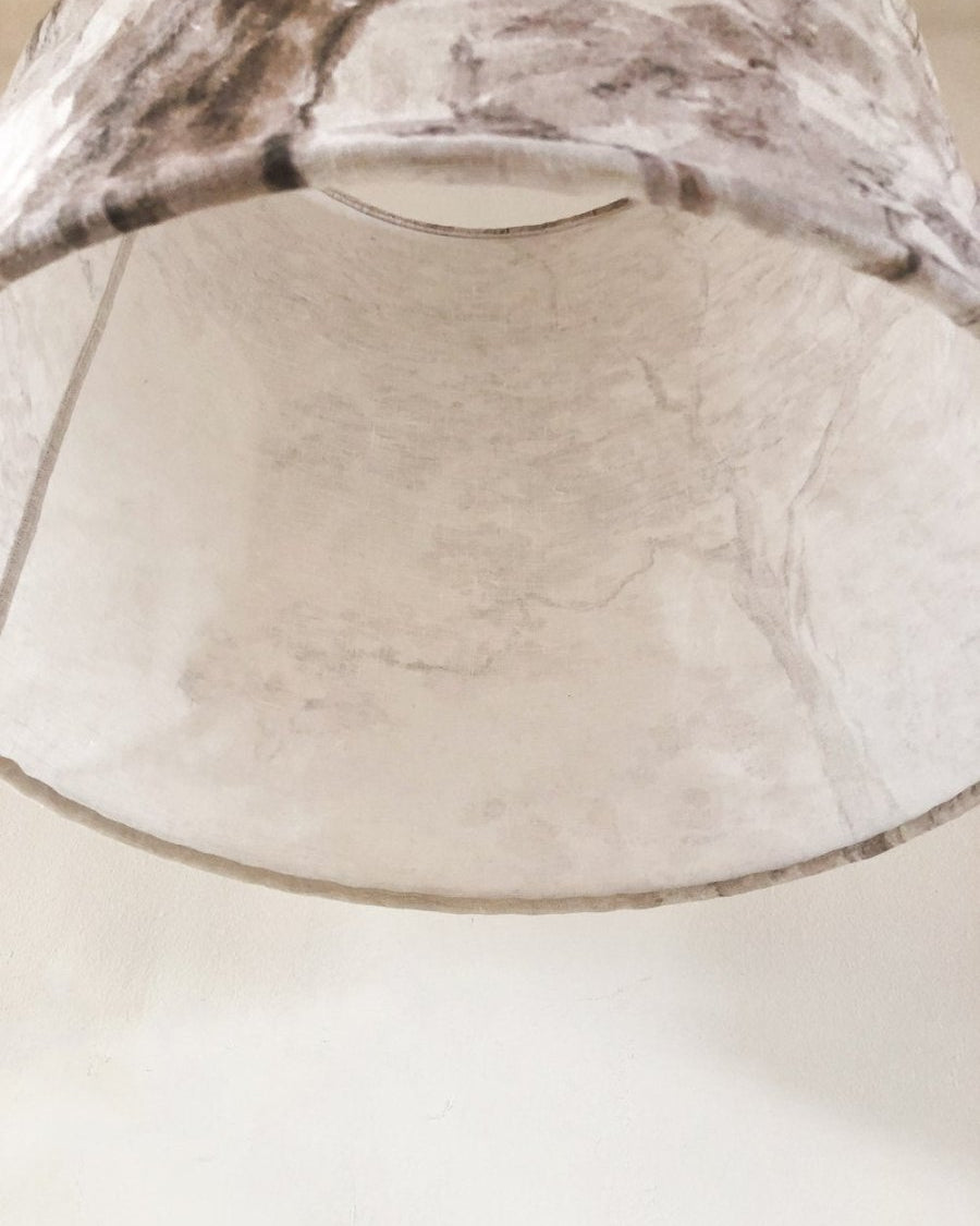 Trees linen pendant light shade II - Ramble Interiors