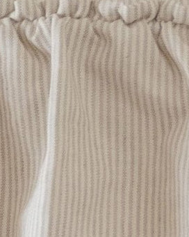 valentina beige pinstripe ruffle pendant light shade - Ramble Interiors