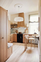Vaucluse ruffle linen pendant light shade ivory 50CM - 1M DIA - Ramble Interiors