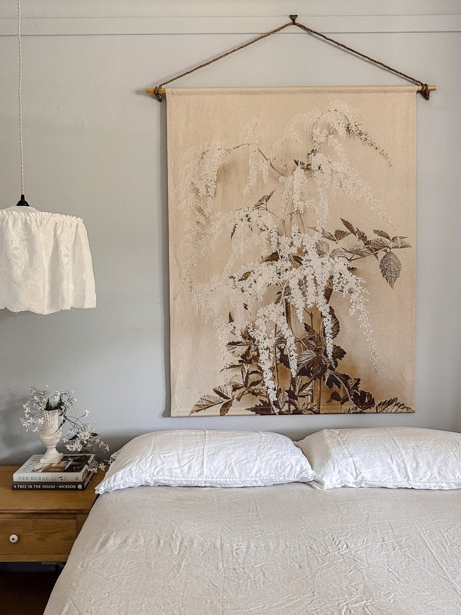 Betsy floral linen wall hanging - Ramble Interiors