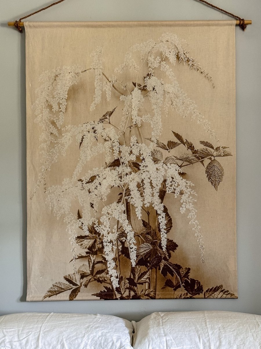 Betsy floral linen wall hanging - Ramble Interiors