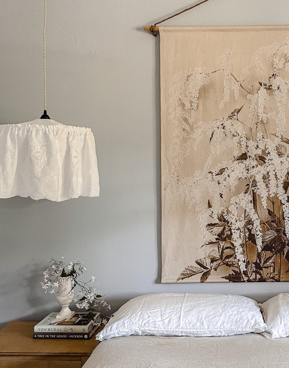 Betsy floral linen wall hanging - Ramble Interiors