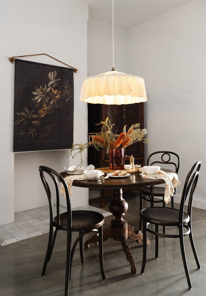 Passion Flowers linen wall hanging - Ramble Interiors
