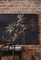 Passion Flowers linen wall hanging - Ramble Interiors