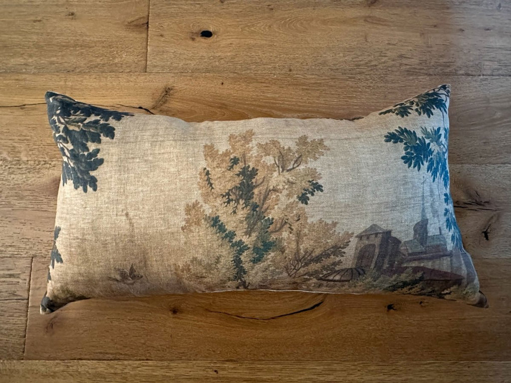 Golden village tapestry cushion - Ramble Interiors