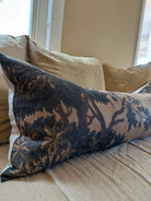 Golden tapestry lumbar cushion - Ramble Interiors