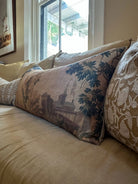 Golden village tapestry cushion - Ramble Interiors