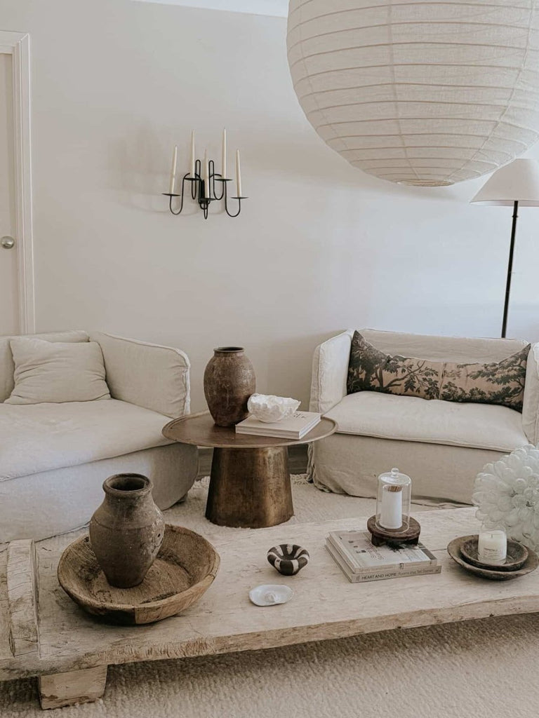 Golden tapestry lumbar cushion - Ramble Interiors