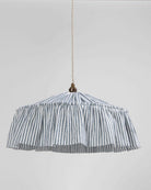 Harriet Stripe ruffle pendant light shade - Ramble Interiors