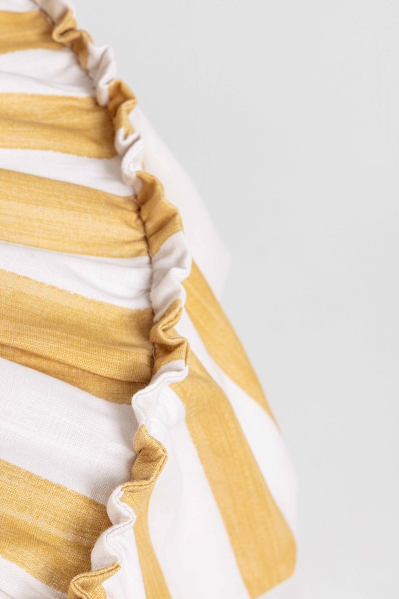Harriet Stripe ruffle pendant light shade - Ramble Interiors