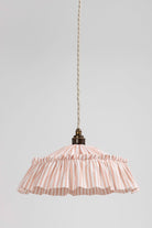 Harriet Stripe ruffle pendant light shade - Ramble Interiors