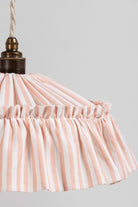 Harriet Stripe ruffle pendant light shade - Ramble Interiors