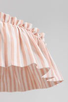 Harriet Stripe ruffle pendant light shade - Ramble Interiors