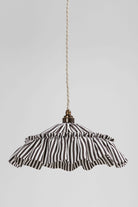 Harriet Stripe ruffle pendant light shade - Ramble Interiors