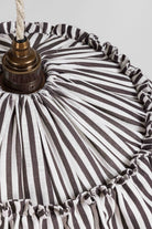 Harriet Stripe ruffle pendant light shade - Ramble Interiors