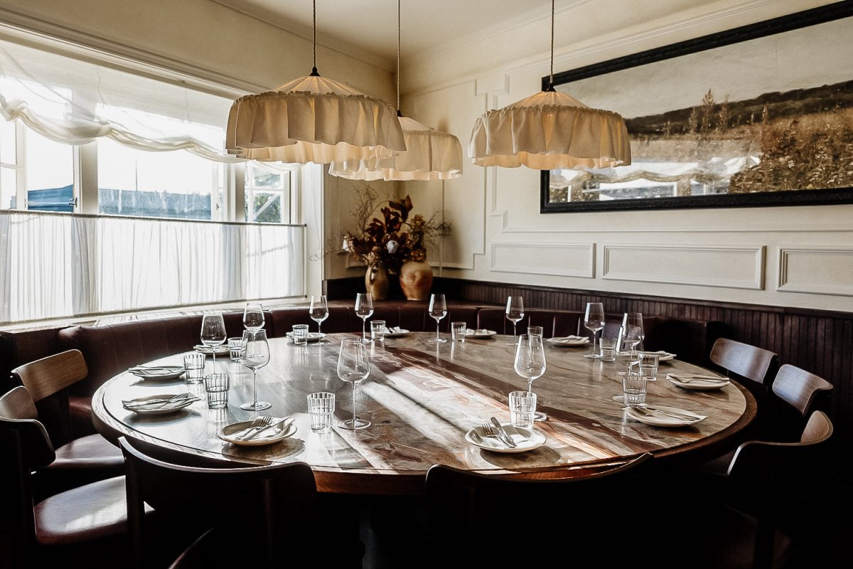 Provence ruffle linen pendant light shade - Ramble Interiors