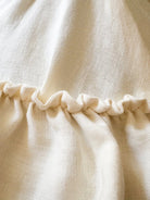 Provence ruffle linen pendant light shade - Ramble Interiors