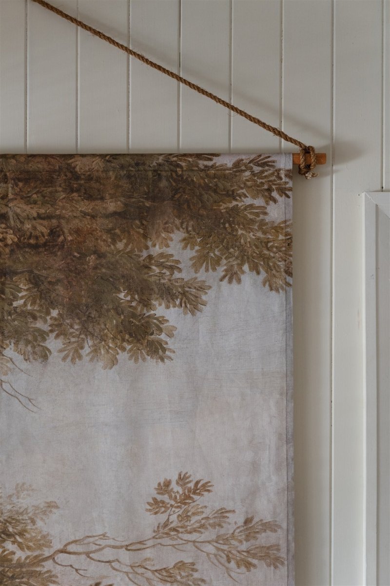Foliage I Portrait linen wall hanging - Ramble Interiors