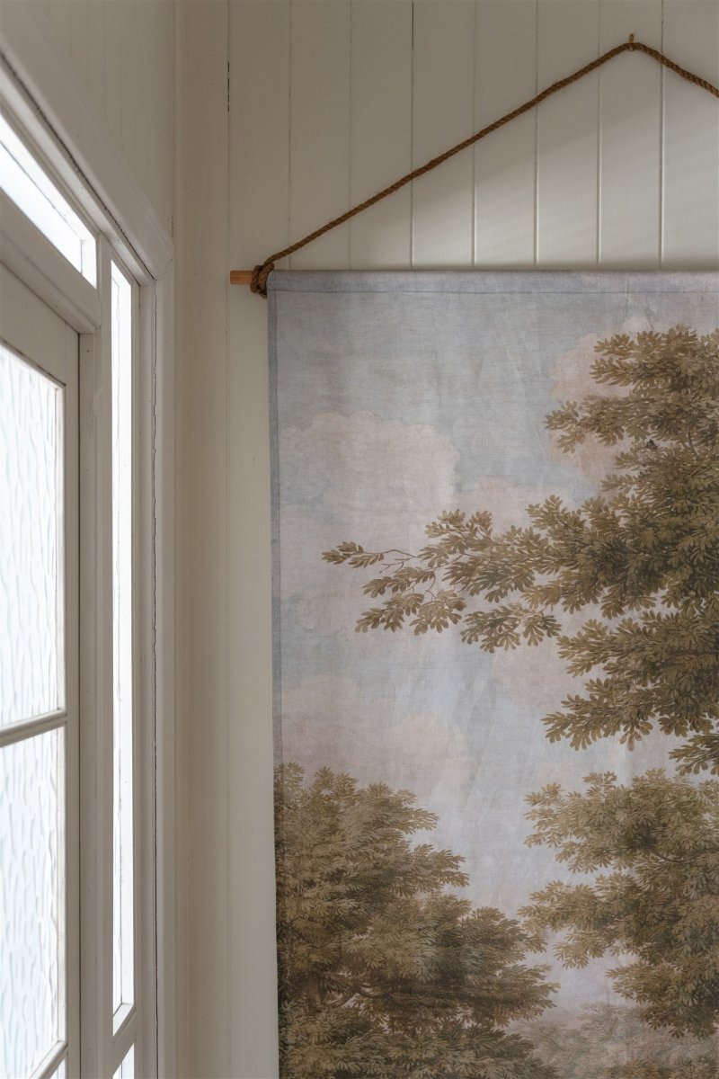 Foliage II Portrait linen wall hanging - Ramble Interiors
