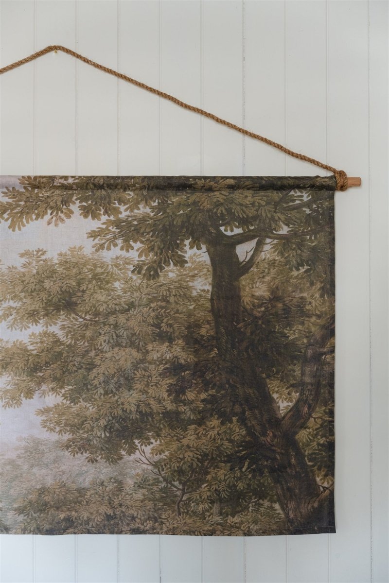 Foliage III Landscape linen wall hanging - Ramble Interiors