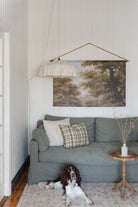 Foliage III Landscape linen wall hanging - Ramble Interiors