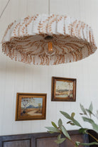 Lydia - shallow pleat pendant light shade - Ramble Interiors