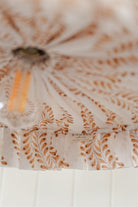 Lydia - shallow pleat pendant light shade - Ramble Interiors