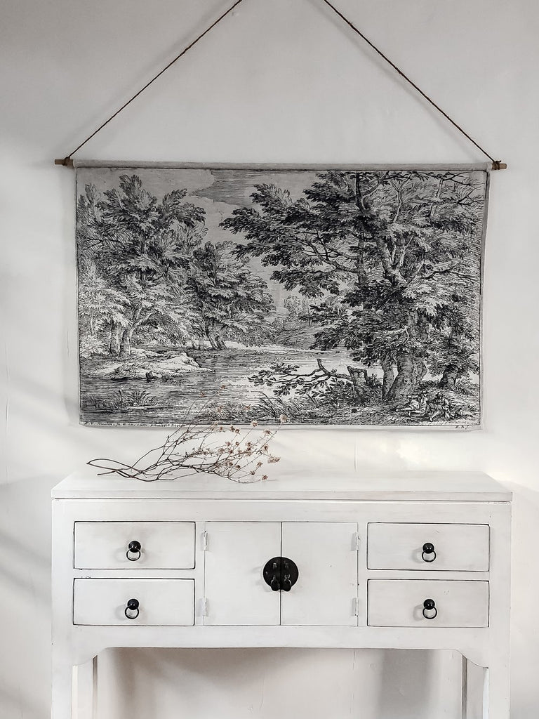 Ramble Interiors-landscape-etching-linen-wall hanging (4).jpg