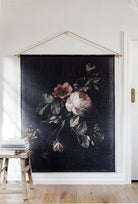 Roses & Insects linen wall hanging - Ramble Interiors