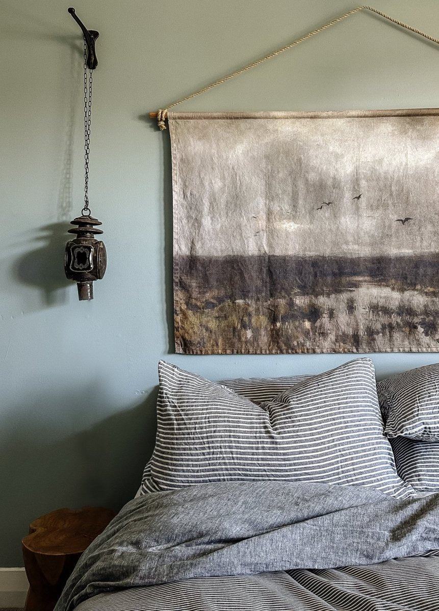 Marshes linen wall hanging - Ramble Interiors