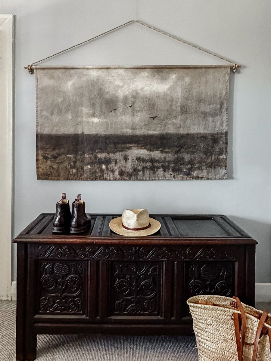 Marshes linen wall hanging - Ramble Interiors