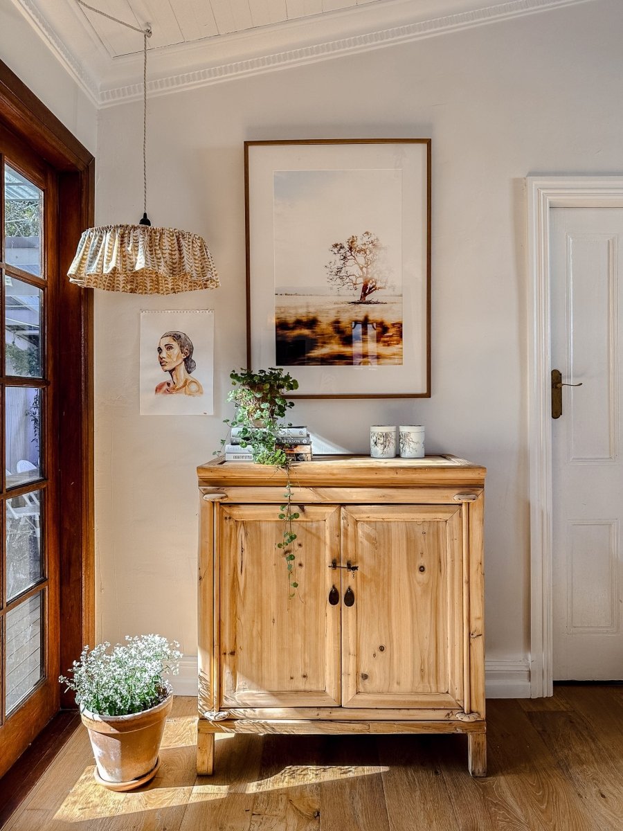 Cotswolds ruffle saffron pendant light shade - Ramble Interiors