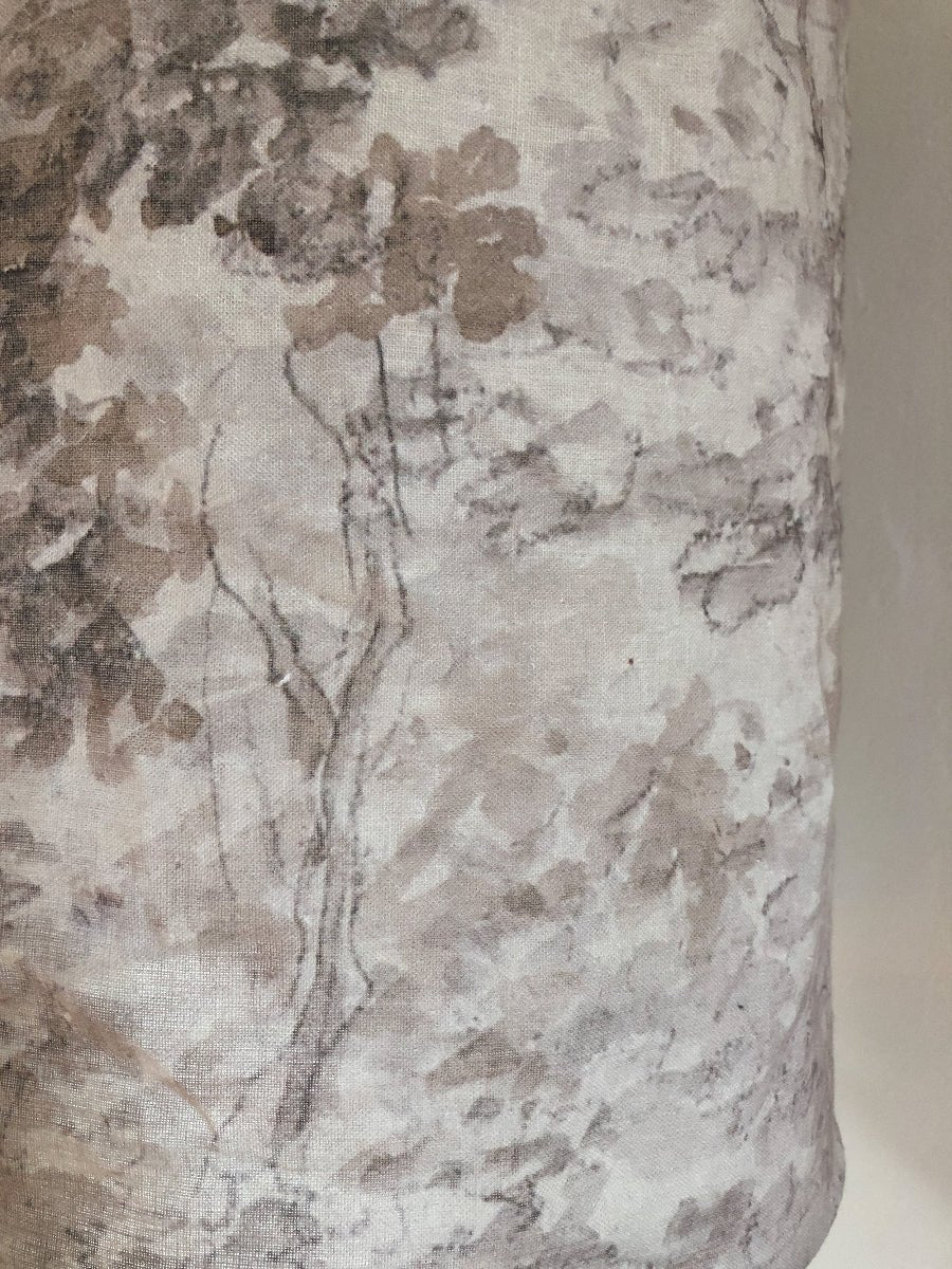 Trees linen pendant light shade I - Ramble Interiors