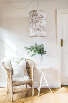 Trees linen pendant light shade II - Ramble Interiors