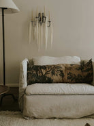 Golden tapestry lumbar cushion - Ramble Interiors