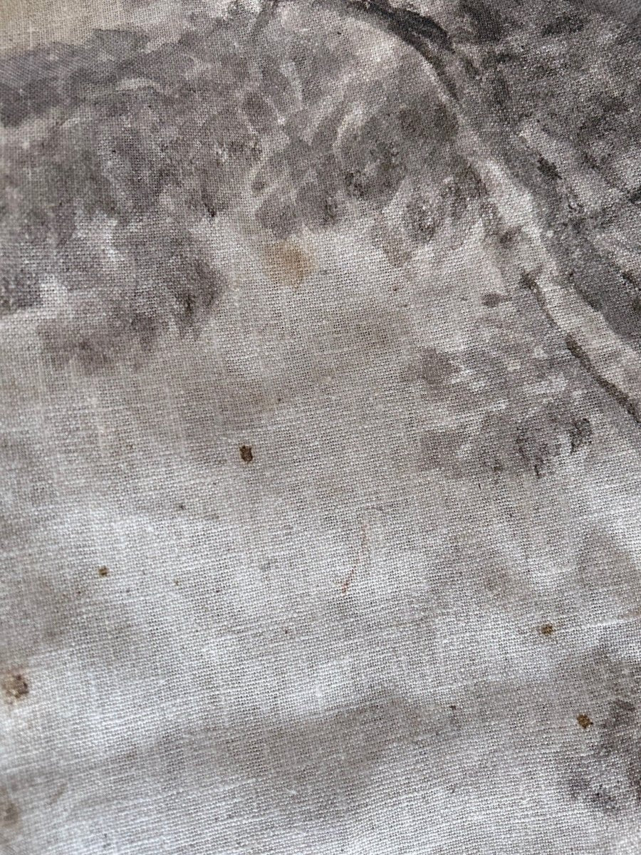 Smokey grey trees linen wall hanging - Ramble Interiors